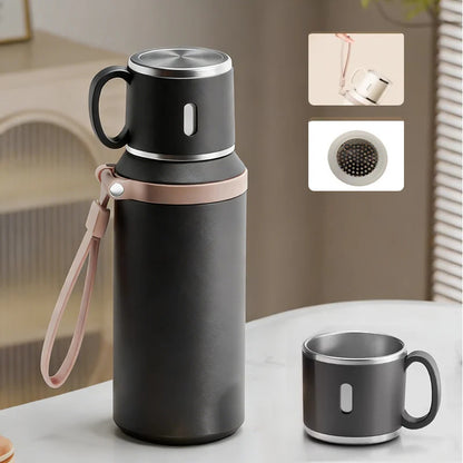 😜40% árcsökkentés 💎 316-os rozsdamentes acél 🥤 600ml vákuumszigetelt palack – Forró vagy hideg órákig!