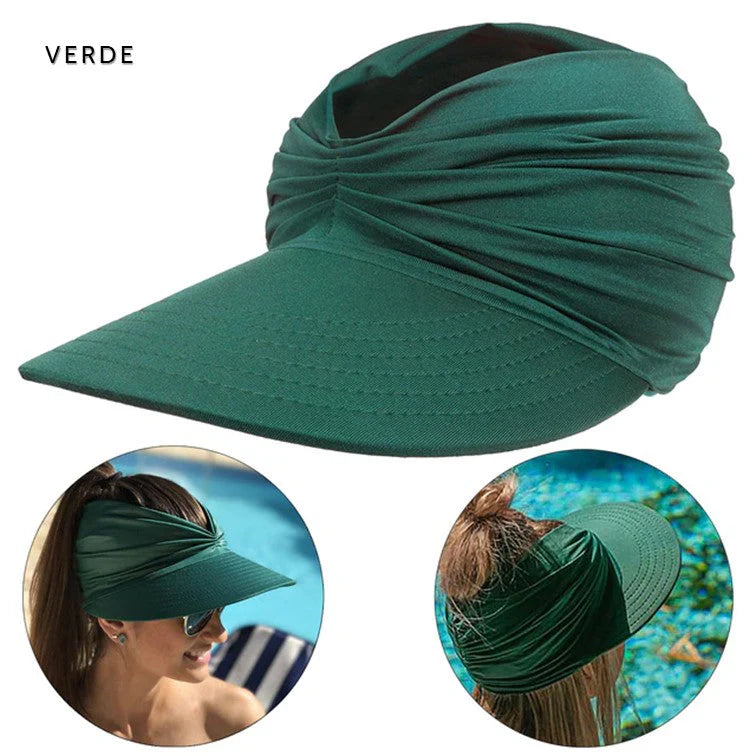 ⏰💥50% árcsökkentés😌 Könnyű és puha napi sapka☀️ Egyszínű napellenző sapka – Erős védelmet biztosít az arcbőrödnek a napsugarak ellen!