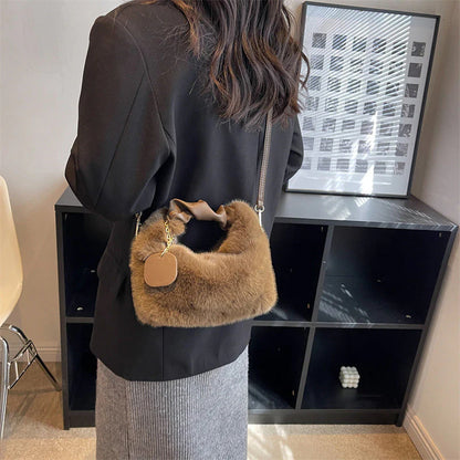 🎁Ingyenes ajándék✨ Luxus érzetű, bőrbarát kézitáska👜 Műszőrme táska – Elegancia és funkcionalitás minden nő számára!