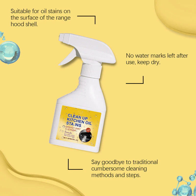🔥1 vásárol 1 ingyen kap🧼Erőteljes Konyhai Tisztító Spray – Kemény Zsírok Eltávolítása + Friss Illat!