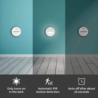 🔥1+1 ingyenes🔋 Mágneses szerelés + hosszú akkumulátor élettartam💡 LED mozgásérzékelő éjszakai lámpa – Automatikus, USB-tölthető és energiatakarékos!