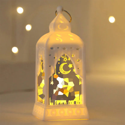 【🔥1 + 1 ingyenes】LED ramadáni lámpás dekorációk🕌 Arab stílusú LED dekorációs lámpa – Hold és csillag minták, meleg LED fény!