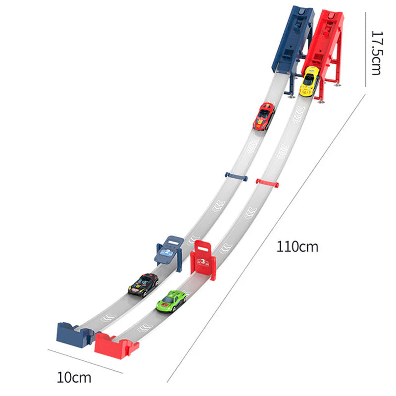 📩30% kedvezmény🏁110cm Hosszú Versenypálya – Kétjátékos Mod + Gravitációs Lejtő!