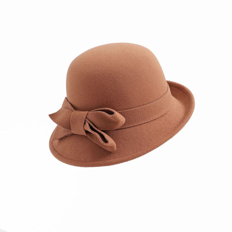 😊70% kedvezmény az eredeti árból🎩 Női vintage kalap nagy masnival – Retro stílus és kényelem minden napra!