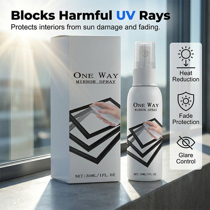 🎁1+1 INGYEN🪞 Fújd fel, és már láthatatlan is vagy – Egyirányú tükör spray otthonra és autóra!
