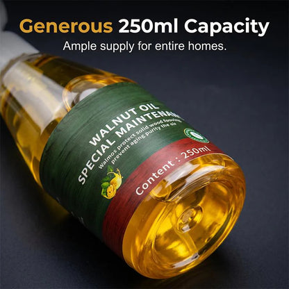 🔥1+1 ingyenes🌰 Természetes dióolaj faápoló spray – Azonnal eltünteti a karcolásokat, visszaadja a fa fényét!🪑Mélyen táplálja a fa felületeket, vegyszermentes védelem!