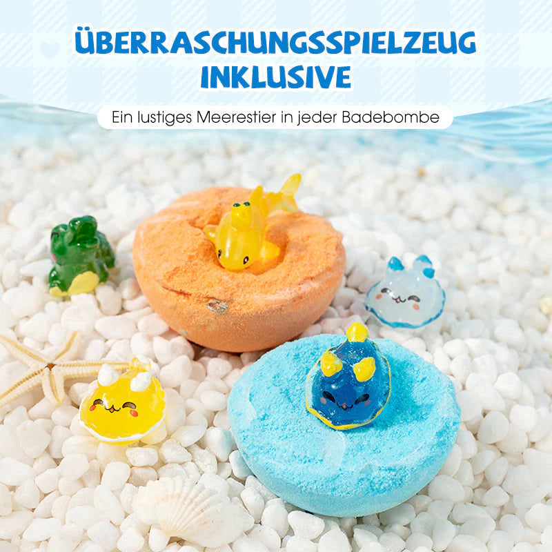 🎁🔥4 dobozs ingyens🛁 Fürdőbomba szett tengeri meglepetéssel – Minden bath bombban játék!