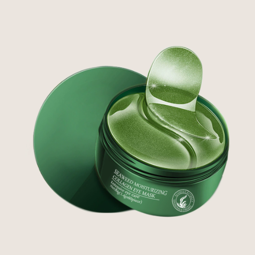 👁️✨ Hínár + kollagén szemkörnyék tapasz – 60 db, mély hidratálás, sötét karikák és finom ráncok ellen! 💎💚