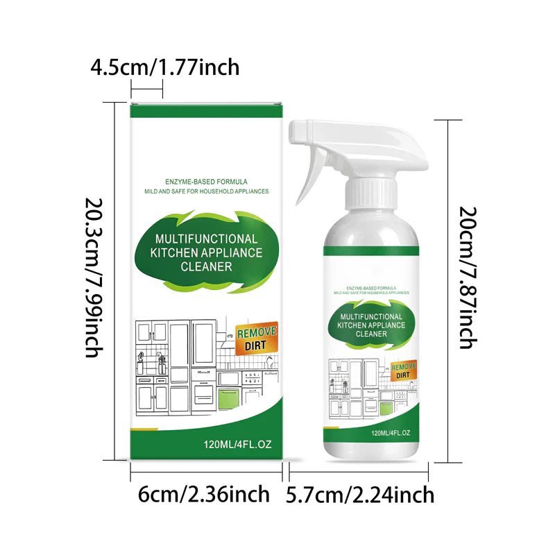 🎁1+1 ingyenes🌿Kíméletes konyhai tisztítószer🔥Konyhai zsíroldó spray – Makacs olajfoltok gyors eltávolítása, könnyed tisztítás!