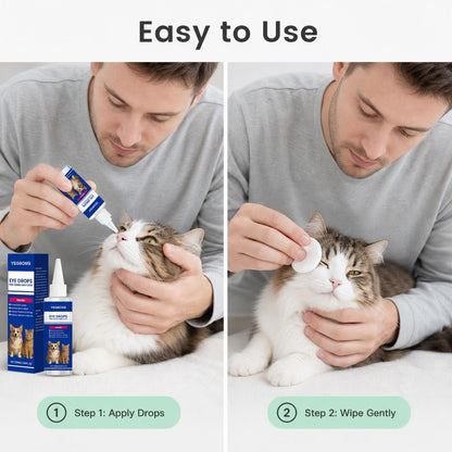 🐕👁️ Kíméletes könnyfolt-tisztító – Mentakivonattal, növényi alapú formulával, macskáknak és kutyáknak! 🐱✨