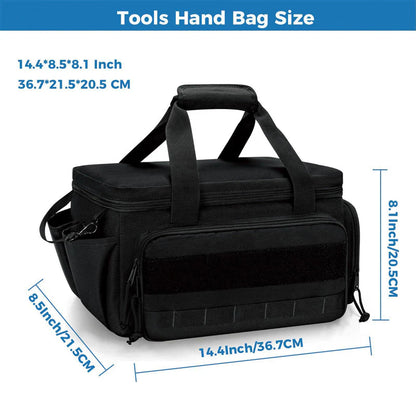 💥50% árcsökkentés!!! 🛠️Nagy sűrűségű vászon szerszámtáska – Tágas rekesz + MOLLE rendszer, teljes védelem!💼Ergonomikus munka táska🔧📏