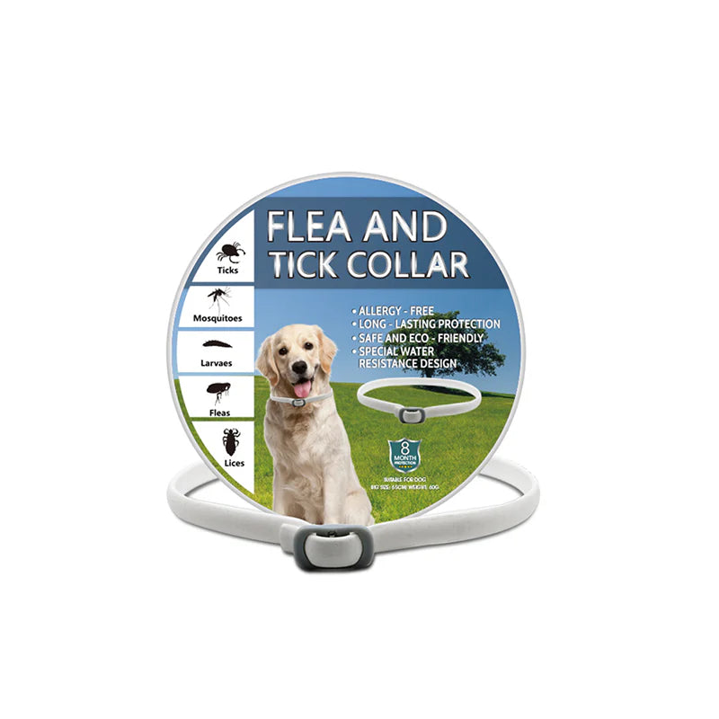 🎁1+1 INGYEN (2 db)🐕🌿Természetes illóolajos bolha- és kullancsriasztó nyakörv – Akár 8 hónapig tartó védelem! 🛡️✨