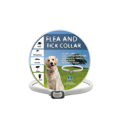 🎁1+1 INGYEN (2 db)🐕🌿Természetes illóolajos bolha- és kullancsriasztó nyakörv – Akár 8 hónapig tartó védelem! 🛡️✨