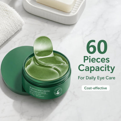 👁️✨ Hínár + kollagén szemkörnyék tapasz – 60 db, mély hidratálás, sötét karikák és finom ráncok ellen! 💎💚