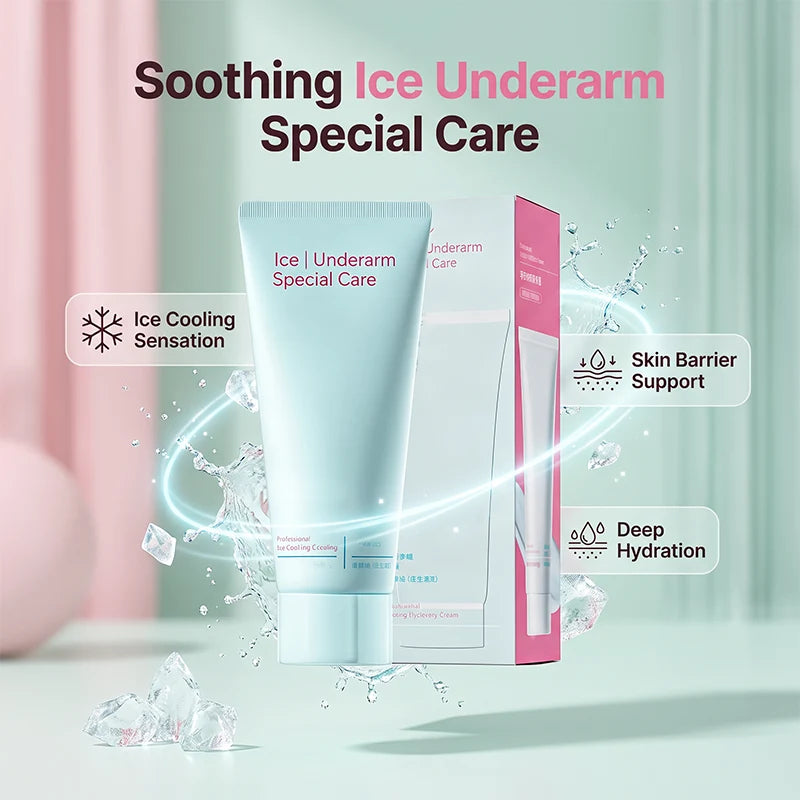 🪒✨ Jeges nyugtató szőrtelenítő krém – Azonnali frissesség, láthatóan simább hónalj, minden bőrtípusra! 🧊💎