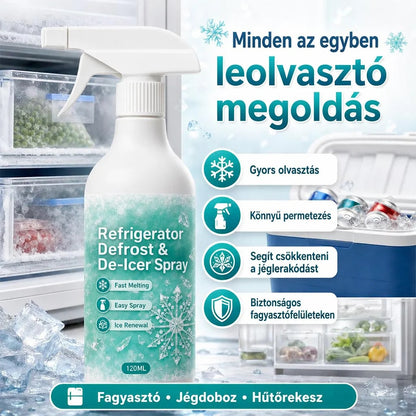 【🧊💨🔥】Gyorsan ható hűtőszekrény-jégoldó spray– Könnyű ravasz, kényelmes fogás, gyorsan fellazítja a makacs jeget! 🏠🌟