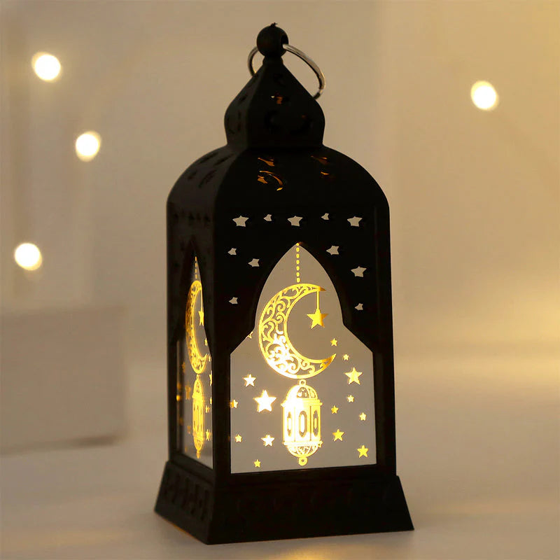 【🔥1 + 1 ingyenes】LED ramadáni lámpás dekorációk🕌 Arab stílusú LED dekorációs lámpa – Hold és csillag minták, meleg LED fény!