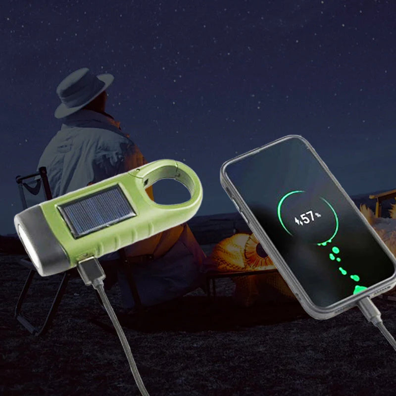 😀60% kedvezmény🔦3-in-1 Kültéri Vészlámpa – Napelem+Kézi+USB Töltés + Powerbank!