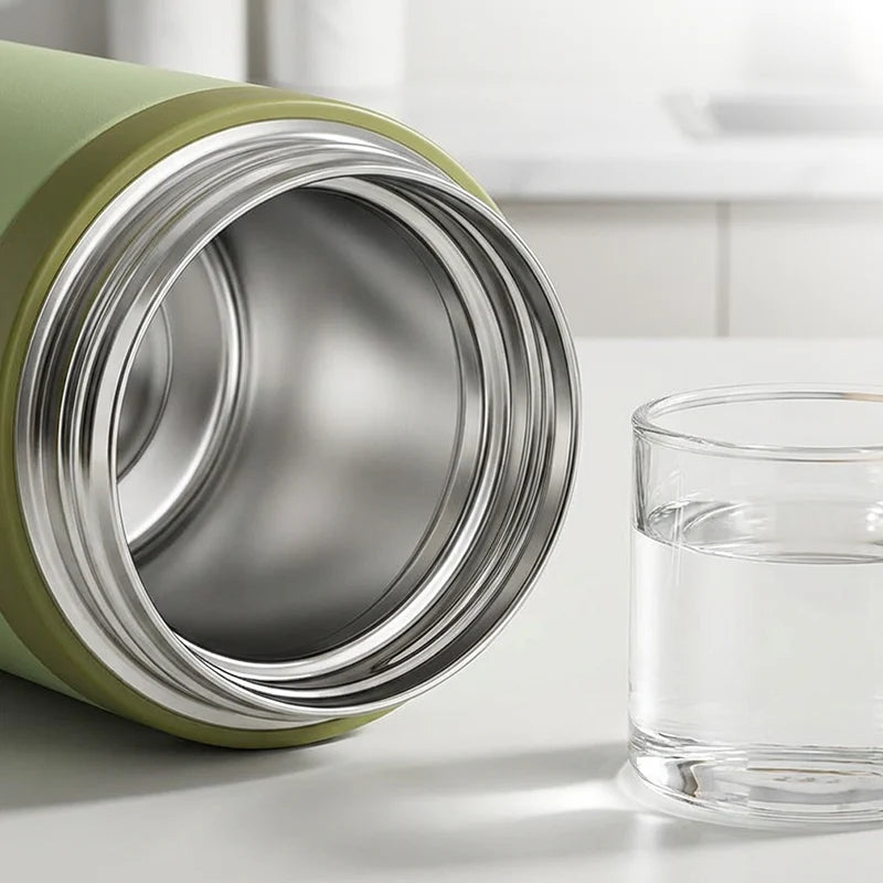 😜40% árcsökkentés 💎 316-os rozsdamentes acél 🥤 600ml vákuumszigetelt palack – Forró vagy hideg órákig!