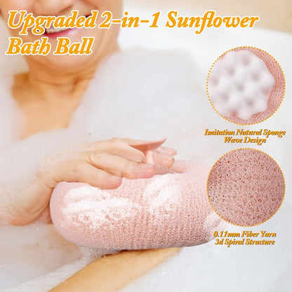 🤩30%-kal csökkent🌻 Napraforgó fürdőgolyó: Sima hab + Könnyű fogás – A fürdés még soha nem volt ilyen szórakoztató!