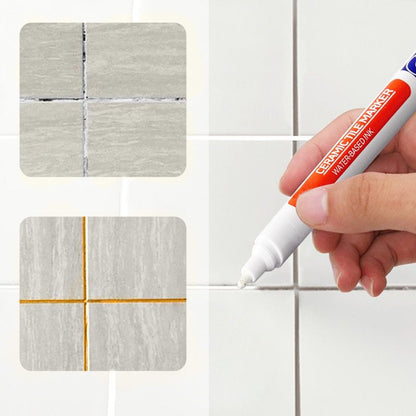 🌈 2+2 INGYEN🛁 Fürdőszoba csempeújító toll🧴 Csempefugázó toll – Penész és foltok ellen tartós védelem！