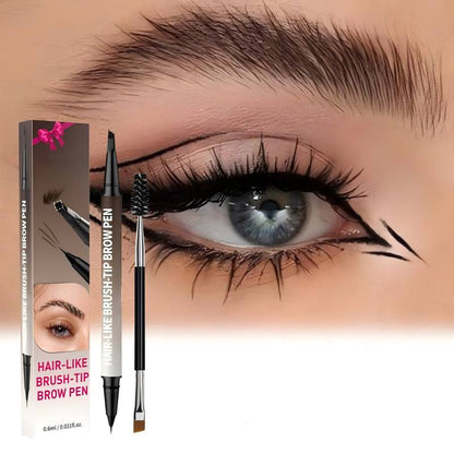 【🌟🌟1+1 ingyen】🖌️ 2‑in‑1 Microblading Szemöldökceruza – Szőrszálszerű, természetes hatás!