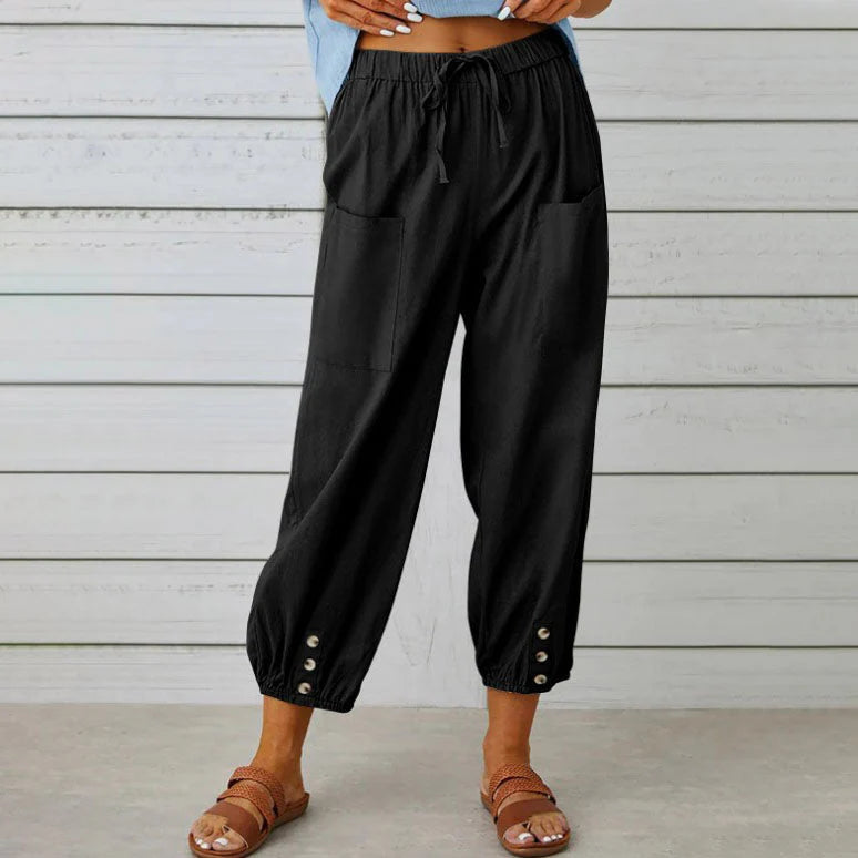 😜40% árcsökkentés👖💖 Puha pamut-len szövet – Lélegző, nem gyűrődik, napokig kényelmes!