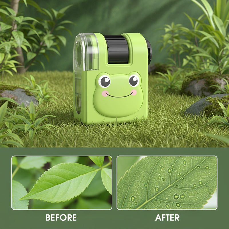 📱 Telefon kompatibilis mikroszkóp🐸 80-szoros állítható nagyítás + LED és UV fény！