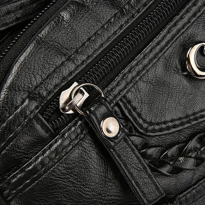 🎉2026-os nyári újdonságok👜 Többzsebű PU bőr válltáska – Praktikus rendszerezés és elegancia！