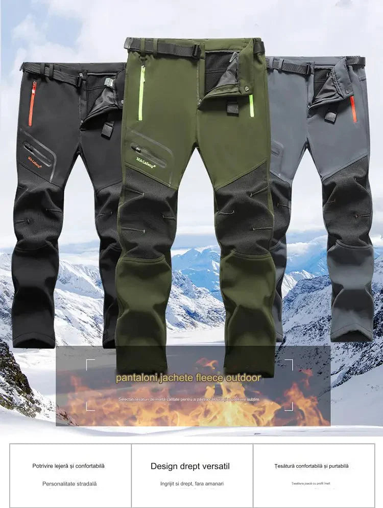 👖Extra méretű szélálló és meleg kültéri nadrág a gondtalan túrázáshoz🏃
