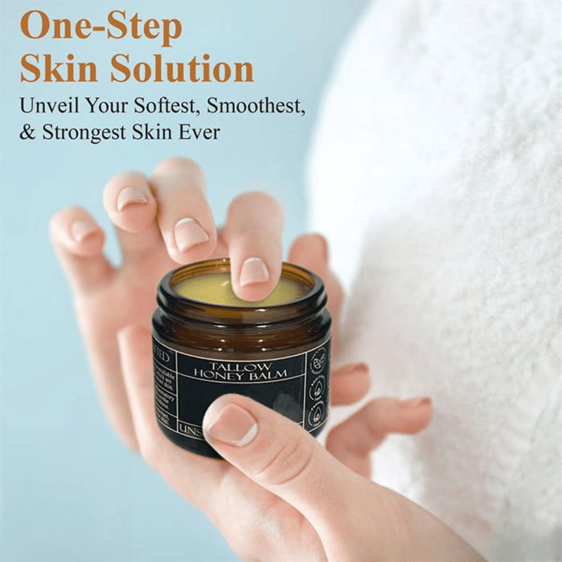 💰Többet vásárol, többet spórol!🍯✨ Honey Tallow Balm – Tápláló faggyúbalzsam olívaolajjal és mézzel, teljes testre! 🧴💛
