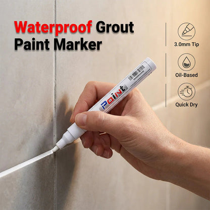 🎁🛒2+2 ingyen (4 db)🔥🖌️ Vízálló csempehézagoló toll – Penészgátló formula, gyorsan szárad！
