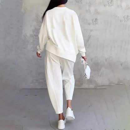 🎁Ingyenes ajándék-📿Gyönyörű nyaklánc💗 Puha, sokoldalú outfit – Otthon és útközben egyformán stílusos!