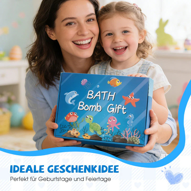 🎁🔥4 dobozs ingyens🛁 Fürdőbomba szett tengeri meglepetéssel – Minden bath bombban játék!