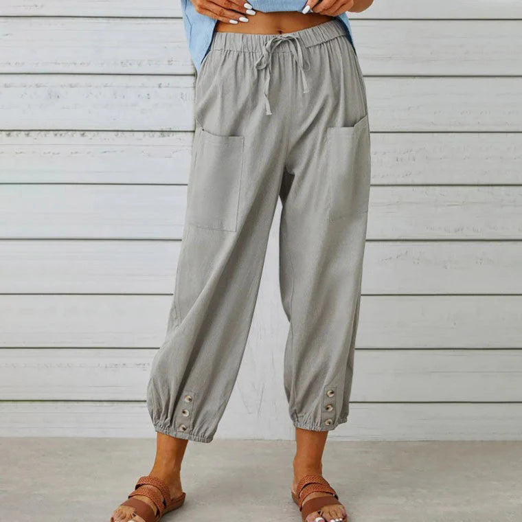 😜40% árcsökkentés👖💖 Puha pamut-len szövet – Lélegző, nem gyűrődik, napokig kényelmes!