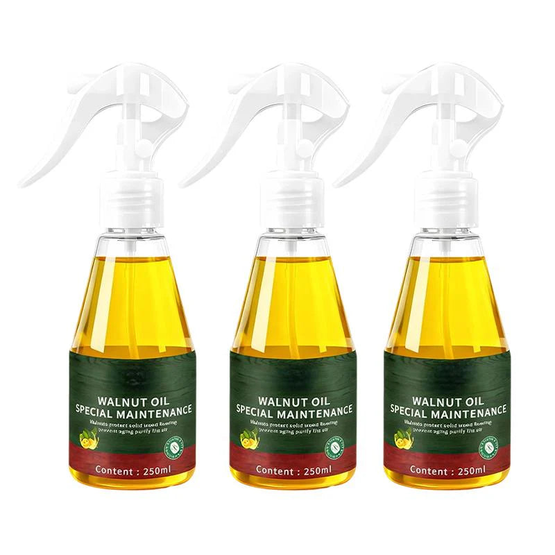 🔥1+1 ingyenes🌰 Természetes dióolaj faápoló spray – Azonnal eltünteti a karcolásokat, visszaadja a fa fényét!🪑Mélyen táplálja a fa felületeket, vegyszermentes védelem!