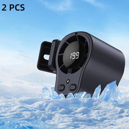🔥1+1 ingyenes (összesen 2)🚗💨 LED-es autós hűtőventilátor – Csendes, erős légáram, 199 sebességfokozattal! 🌬️🔋