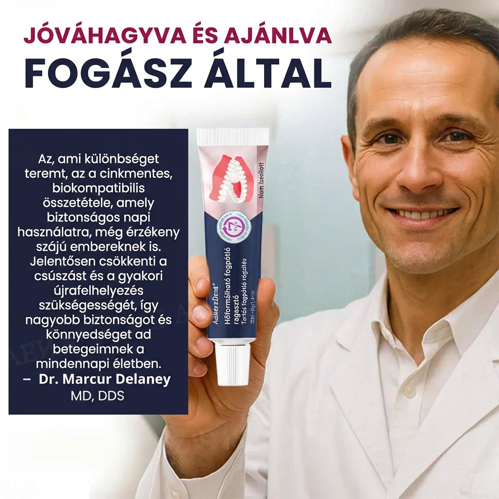 😍60%-kal csökkent🔥1 vásárol 1 ingyen kap🦷Hőre Aktiválódó! Egyedi Illeszkedés + Cinkmentes, Gyengéd Formula!