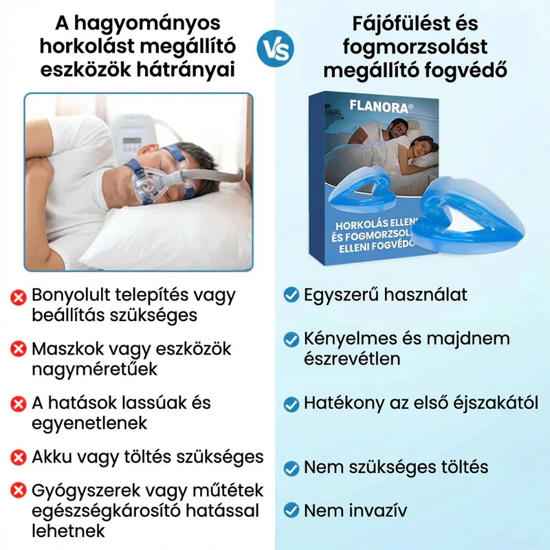 🔥1+1 ingyen😴 Flanora® Plus horkolásgátló szájfeltét🌙 Ultravékony állítható alvási betét – Azonnal csökkenti a horkolást, fájdalom és állkapocsfájdalom nélkül!