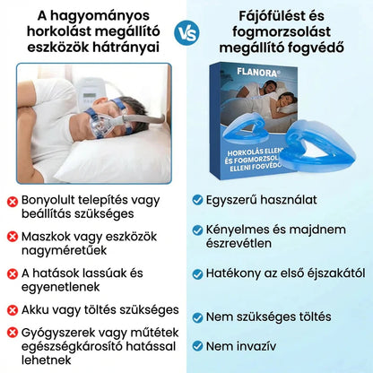 🔥1+1 ingyen😴 Flanora® Plus horkolásgátló szájfeltét🌙 Ultravékony állítható alvási betét – Azonnal csökkenti a horkolást, fájdalom és állkapocsfájdalom nélkül!