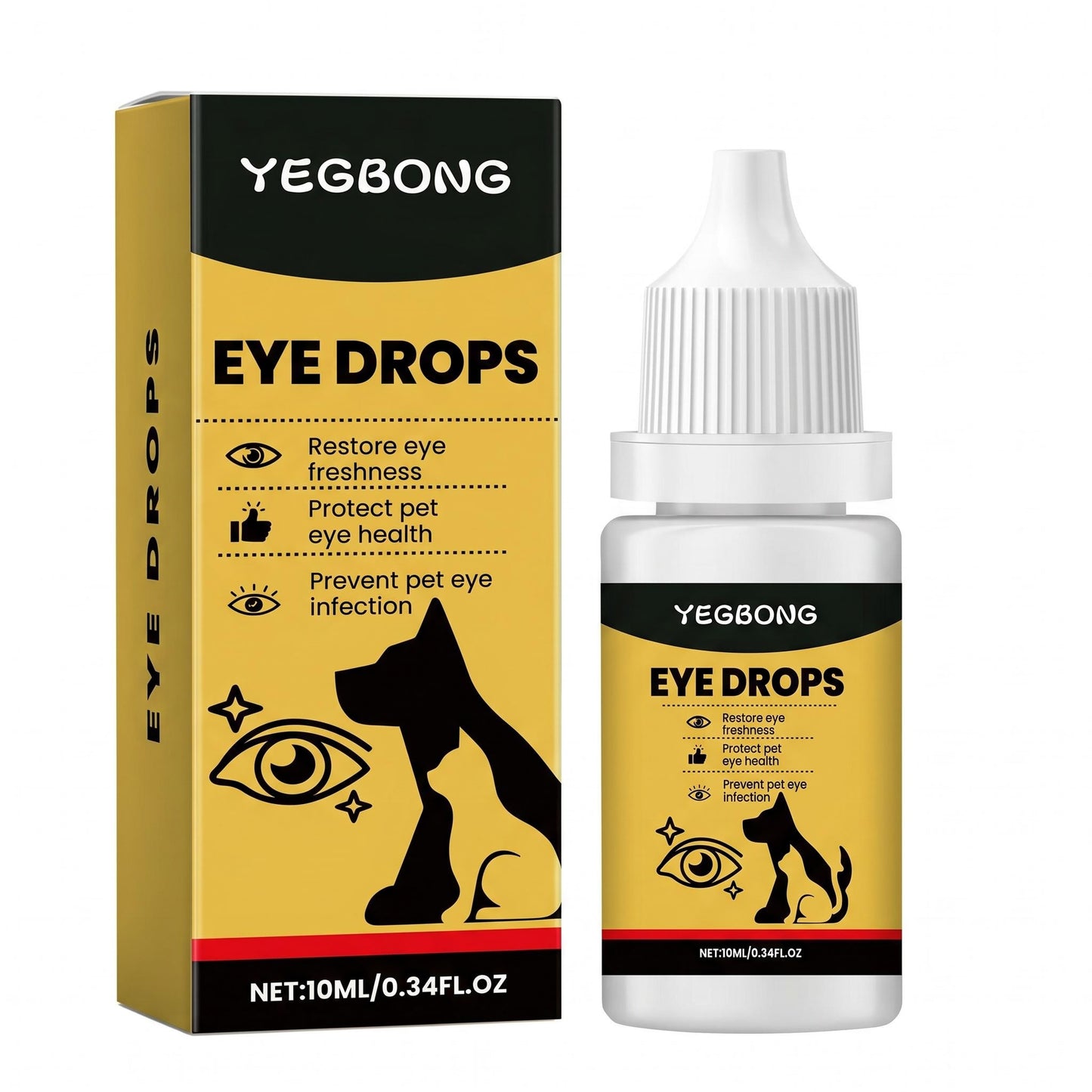 📢🎁1+1 INGYEN 👁️🐾 Könnyfolt-eltávolító + hialuronsav – Gyengéd védelem por, pollen és szél ellen！
