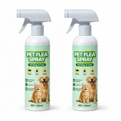 🐕🌿 3 az 1-ben bolha- és atkairtó spray – Növényi összetétel, hosszú távú védelem, 300 ml! 🐱✨