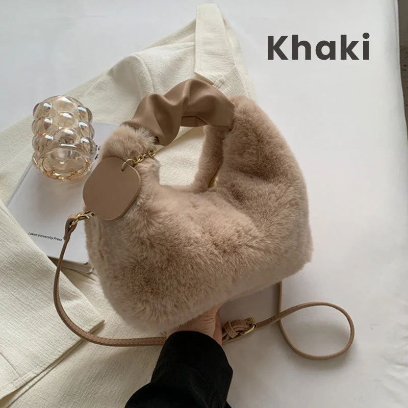 🎁Ingyenes ajándék✨ Luxus érzetű, bőrbarát kézitáska👜 Műszőrme táska – Elegancia és funkcionalitás minden nő számára!