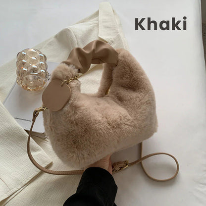 🎁Ingyenes ajándék✨ Luxus érzetű, bőrbarát kézitáska👜 Műszőrme táska – Elegancia és funkcionalitás minden nő számára!