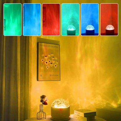 🌌 Aurora éjszakai fényvetítő🎨16 színválaszték📱Távirányítós funkció🌙 Hipnotizáló égi minták！