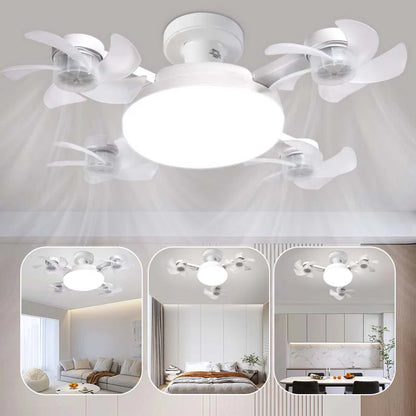 💥🔥50% kedvezmény🌀💡 Távirányítású LED mennyezeti ventilátor – Összehajtható lapátok, állítható fény, időzítő – Minden egyben! 🏠✨
