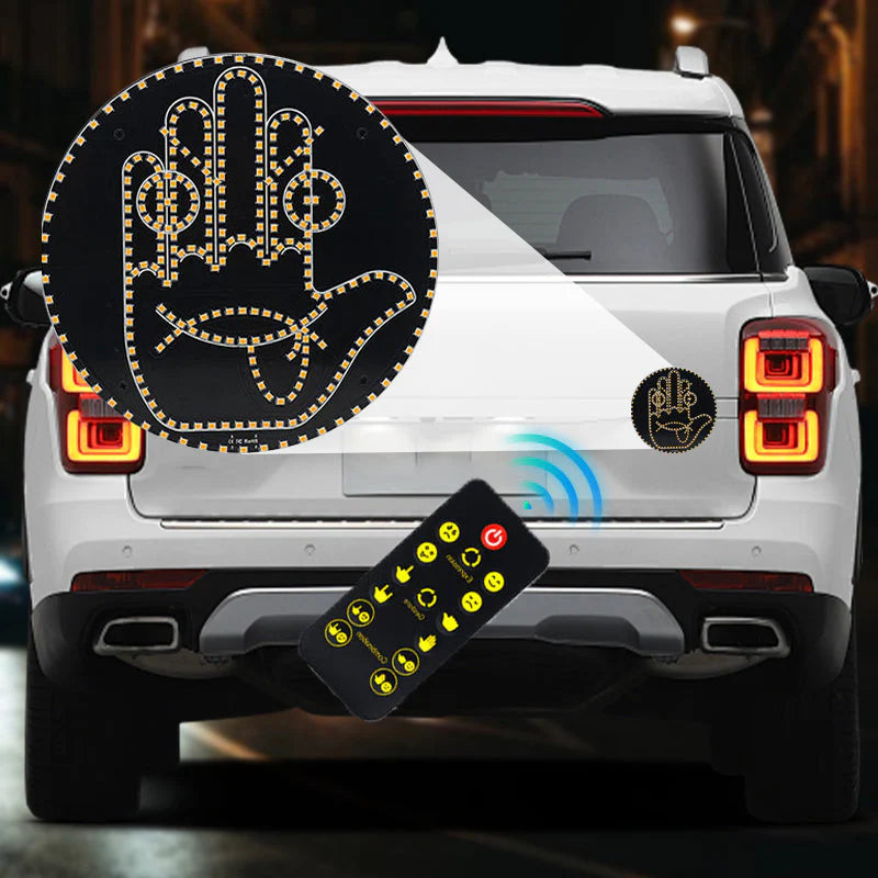 😀Vásárolj 1 kapsz 1 ingyen🚗 Autó LED Tábla – 8 Kifejezés! Ne Dudálj, Szintet Lépj!