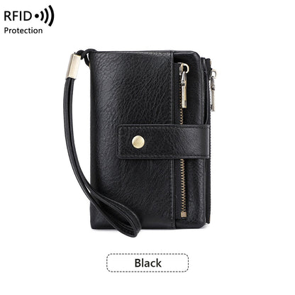 💼 Kétszínű PU bőr pénztárca🔒 RFID védett női pénztárca – Adatvédelem és elegancia egyben!