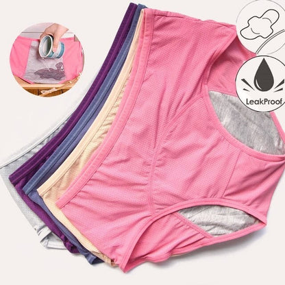 🩲💧2026-os új frissítés: Magas derekú, szivárgásmentes bugyik –Akár 50 ml folyadékot is felszív, 24 órás védelem! 💚♻️