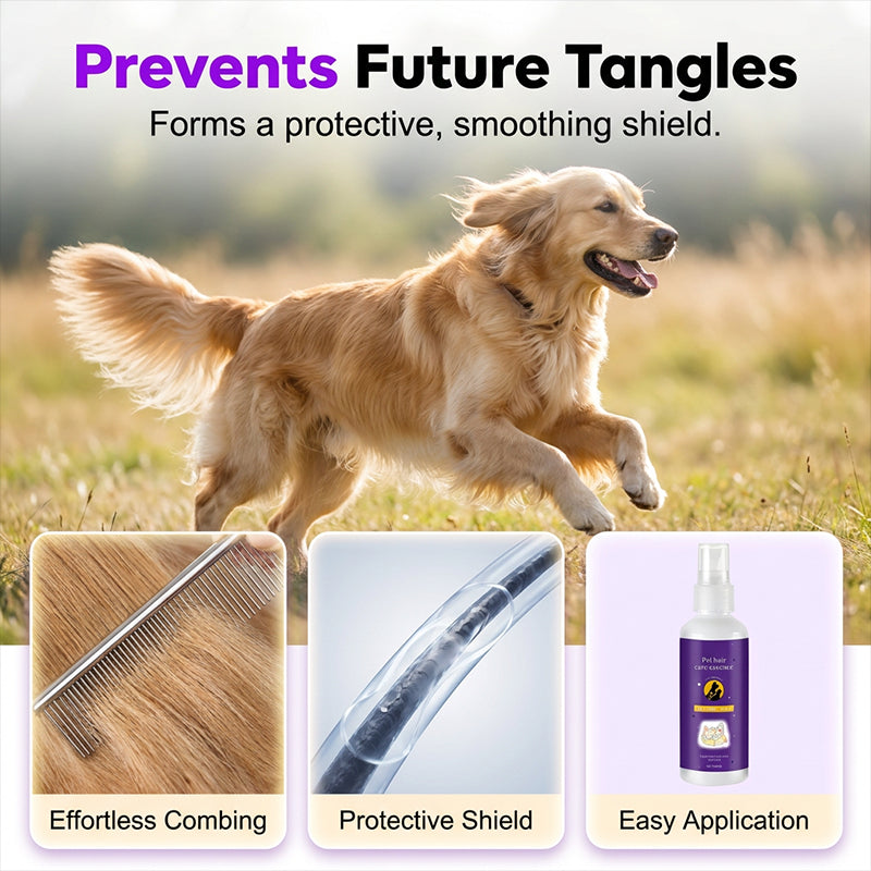 💰Többet vásárol, többet spórol!🐾 Levendulás szőrcsomó oldó spray – Stresszmentes állatápolás！